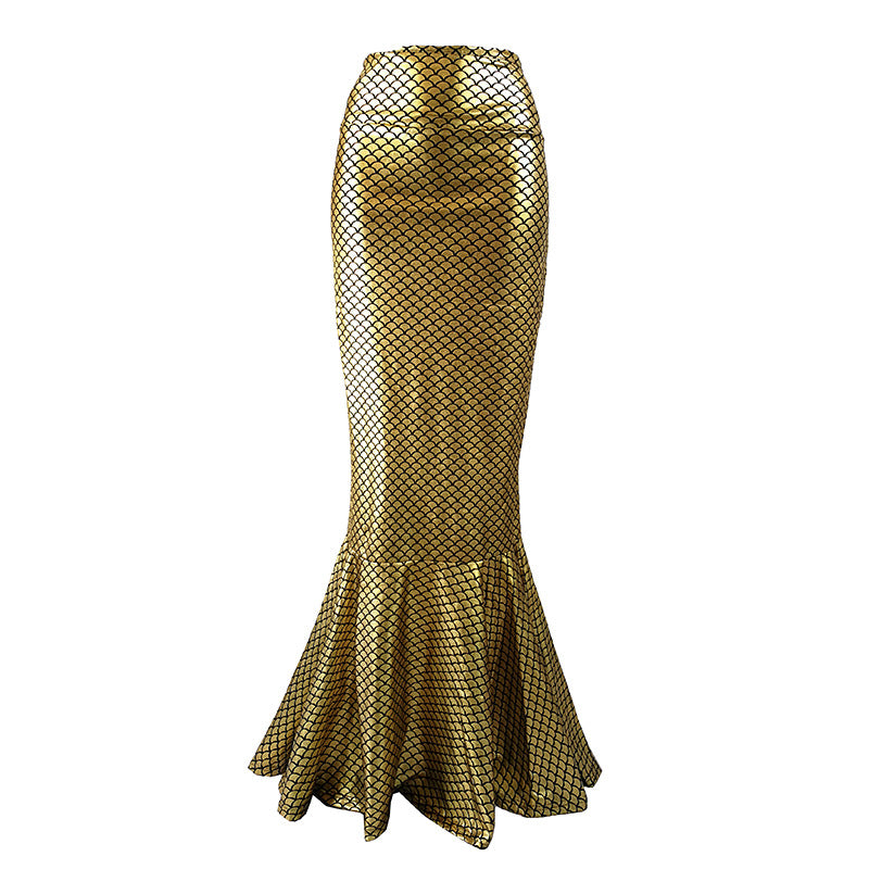 Casual Sexy Mermaid High Waist Fishtail Skirt
