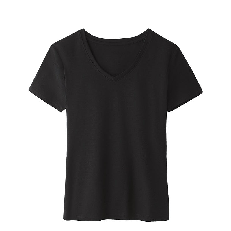 Innovative Women's Summer Short-sleeved Mercerized Cotton Women's T-shirt