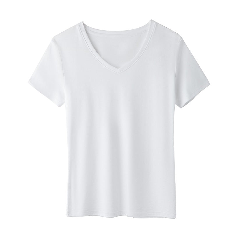 Innovative Women's Summer Short-sleeved Mercerized Cotton Women's T-shirt