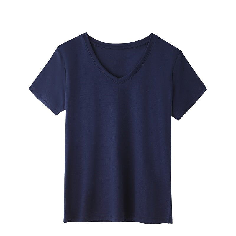 Innovative Women's Summer Short-sleeved Mercerized Cotton Women's T-shirt