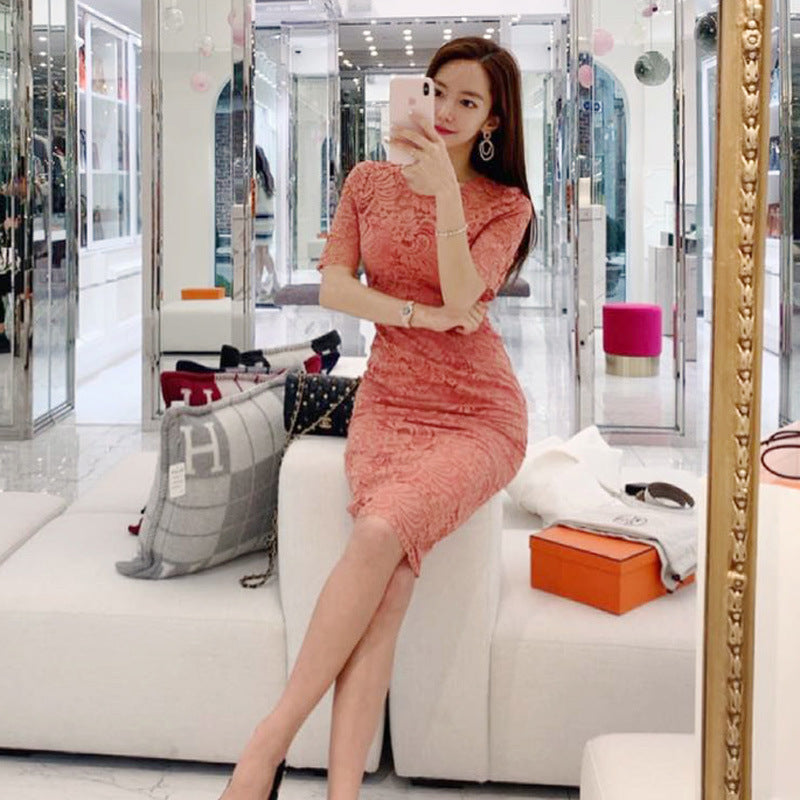 Summer Elegant Fashion Lace Sheath Pencil Skirts