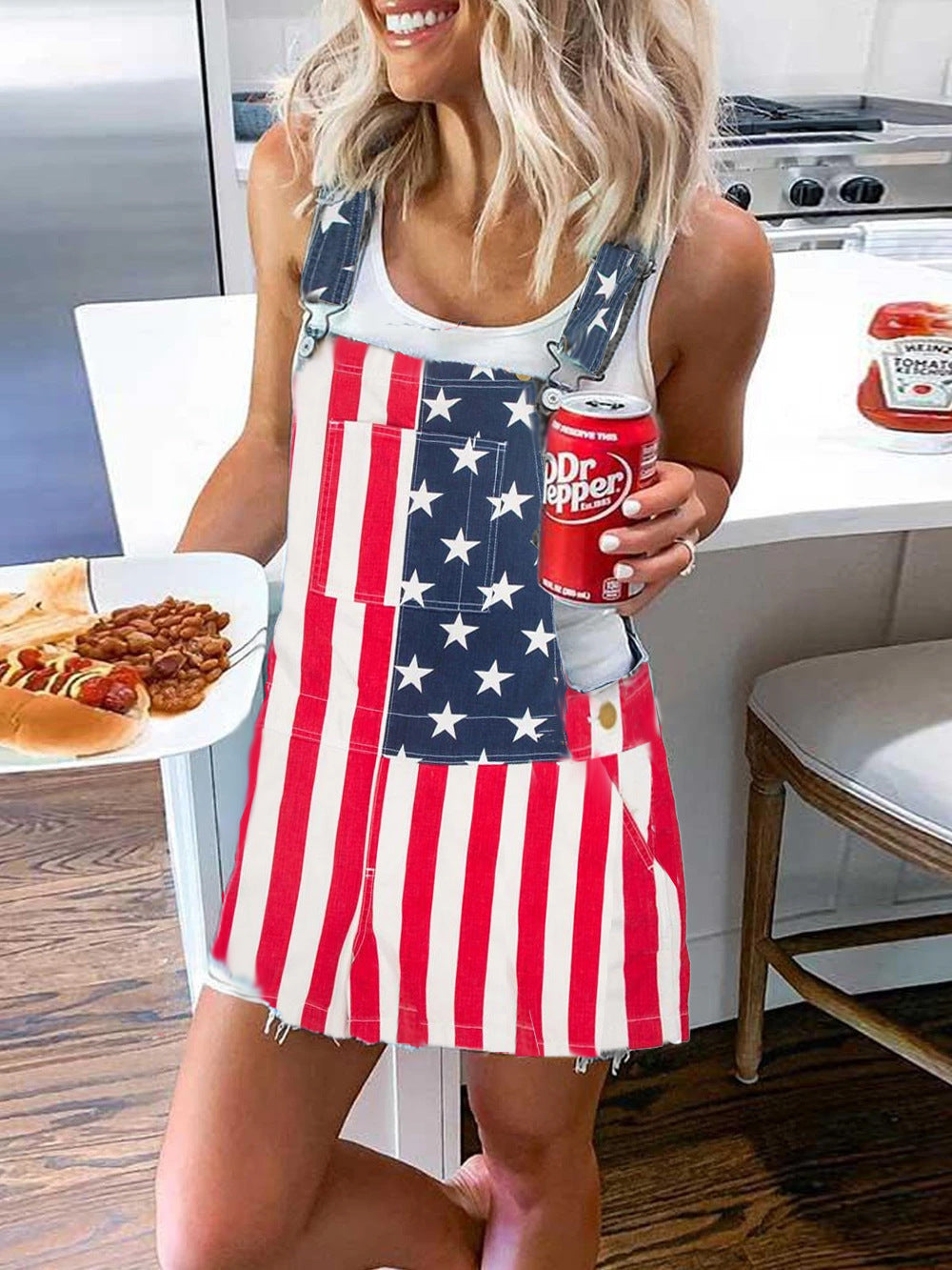 Stylish Women's Denim Suspender Slimming Dress Women's Jeans
