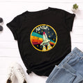 Women's Loose Round Neck Cotton Short-sleeved Women's T-shirt