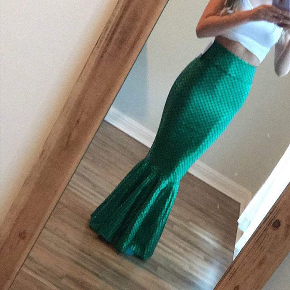 Casual Sexy Mermaid High Waist Fishtail Skirt