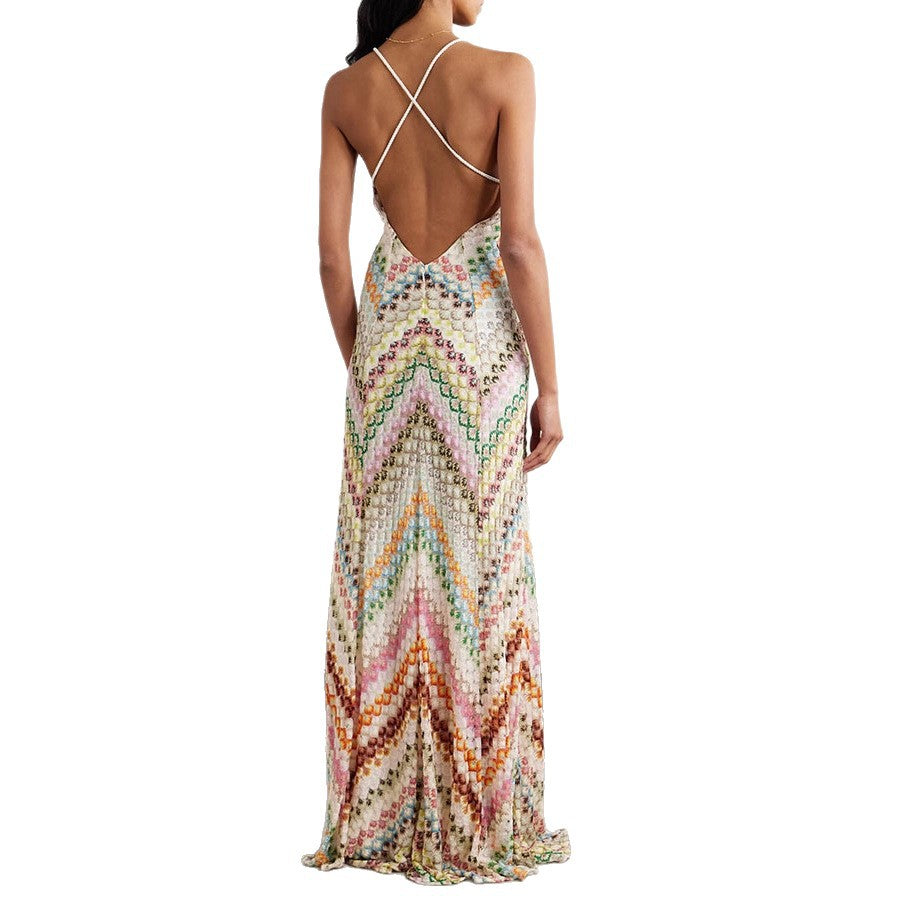 Women's Positioning Printed Sheath Slim Party Dress
