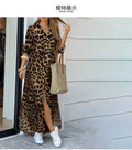 Women's Fashion Sexy Single-breasted Shirtdress Loose Lapels Blouse