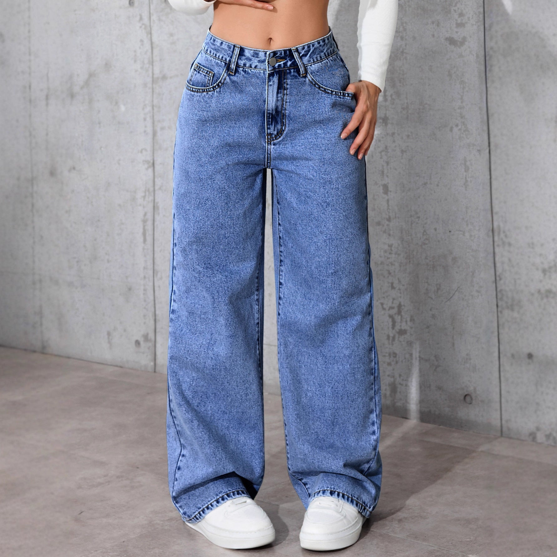 Women's Sweet Spicy Style High Waist Large Jeans