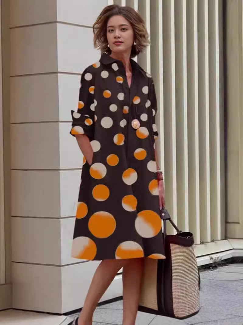 Colorful Blooming Summer Comfortable Shirt Digital Dress