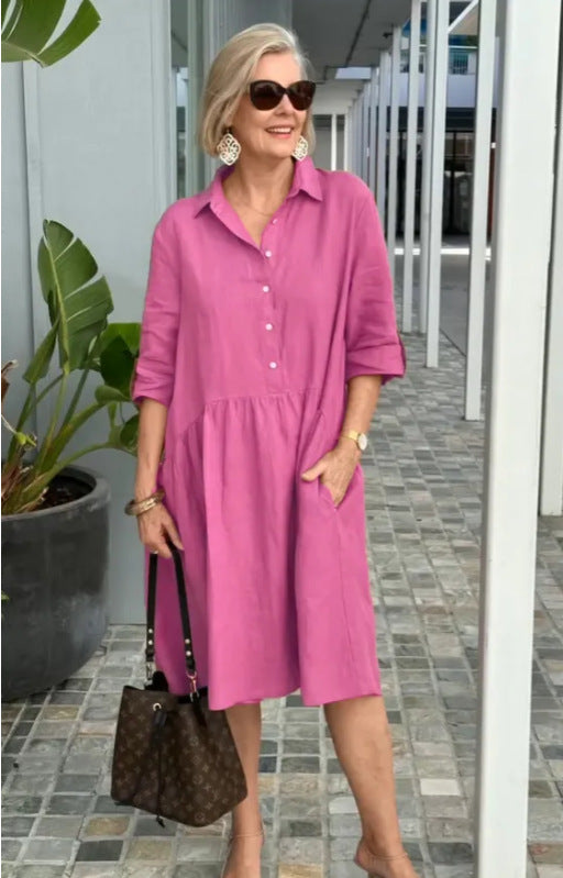 Durable Women's Loose Casual Elegant Commuter Dress