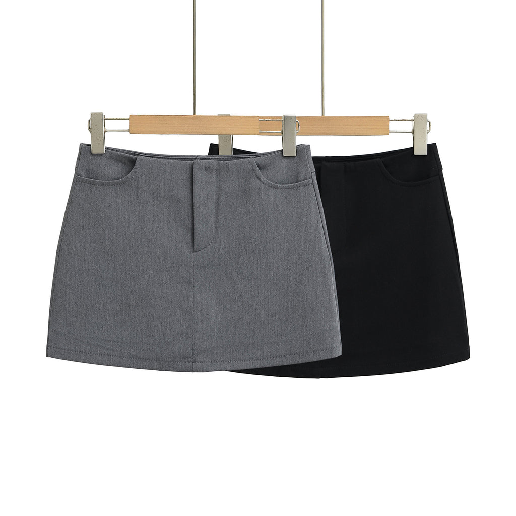 Spring Simple Basic Hot Sexy Hip Skirt