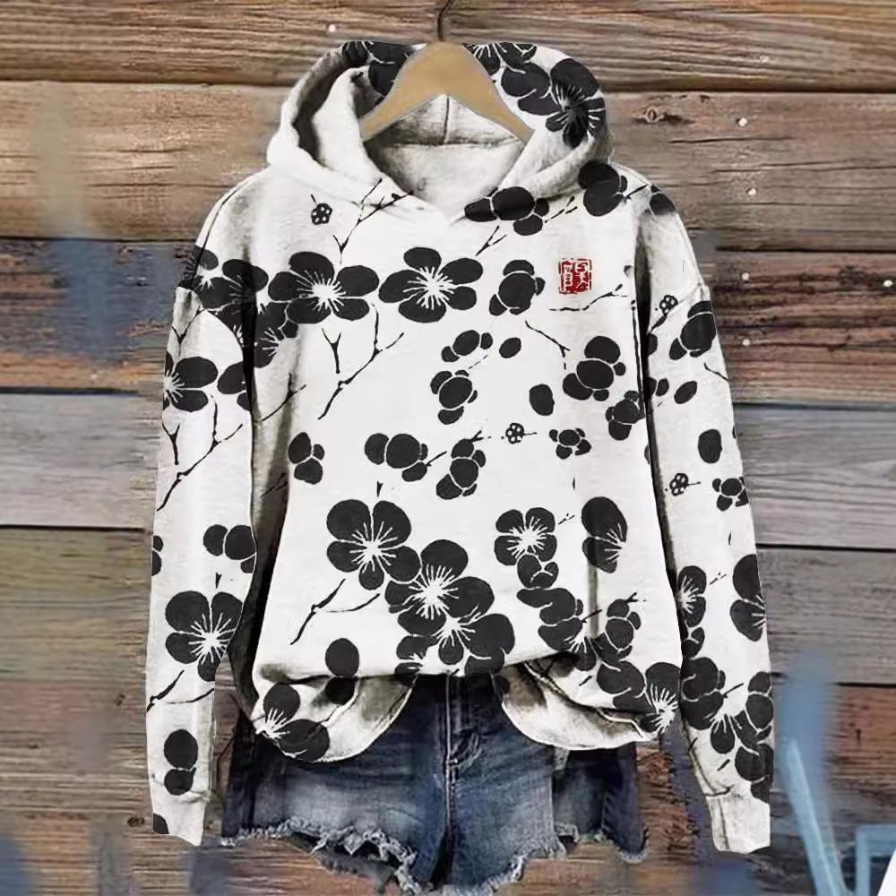 Fashion Digital Printing Hoodie With No Blouse