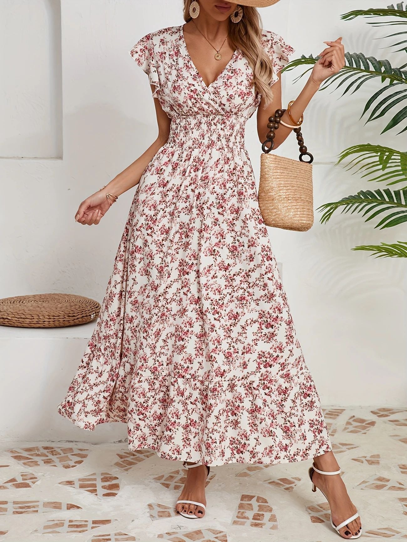 Classic New Charming Printed French Floral Skirts