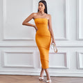 Sexy Tube Sheath Solid Color Beach Tops