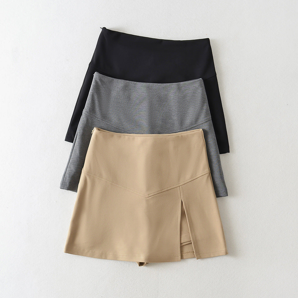 Women's Side Split Autumn Hot High Waist Skirt