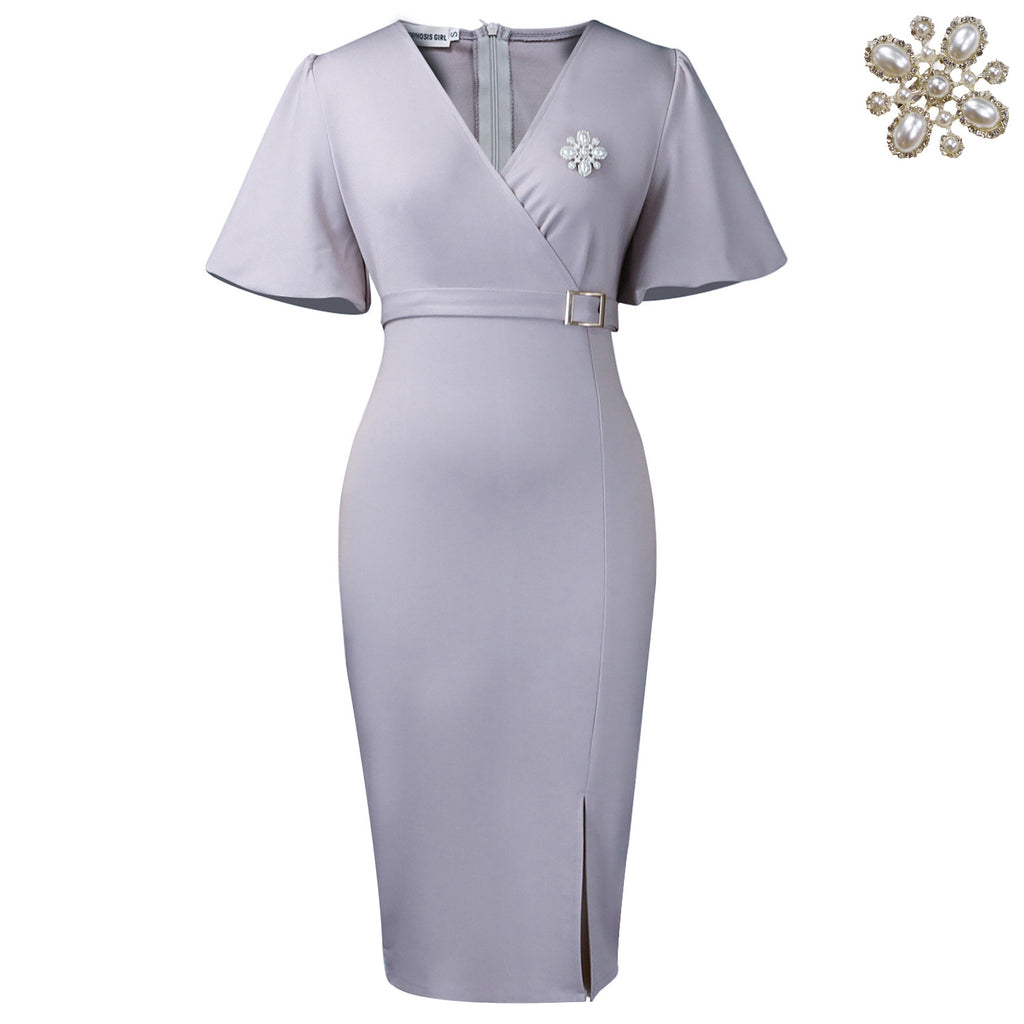 Women's African Wear Lantern Sleeve Summer Fashion Hip Dress