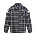 Classy Women's Fashion Casual Plaid Shirt Blouse