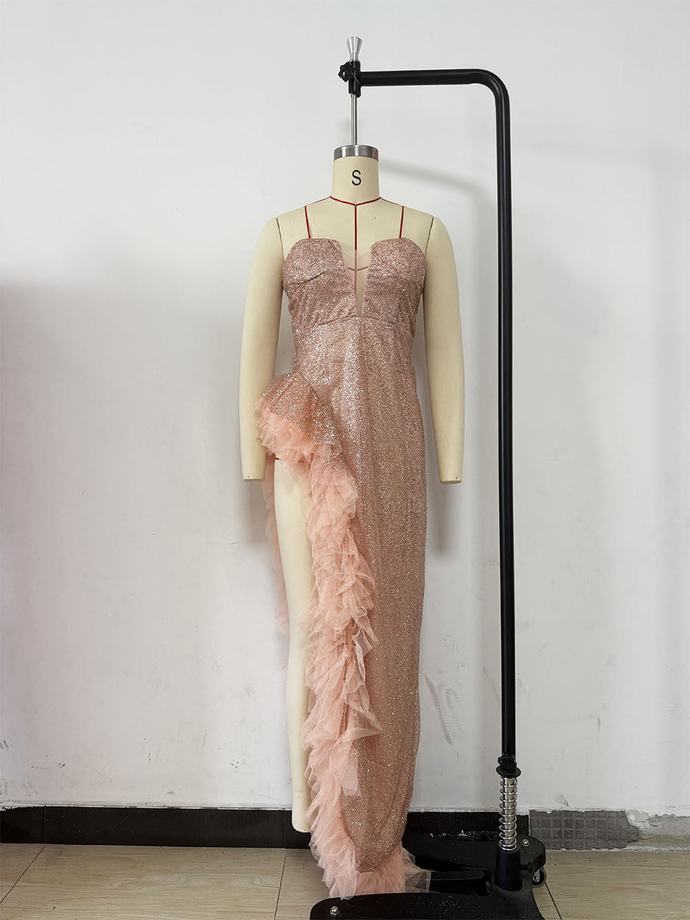 Women's Spring Sexy Sequined Tube With Tassel Clothing