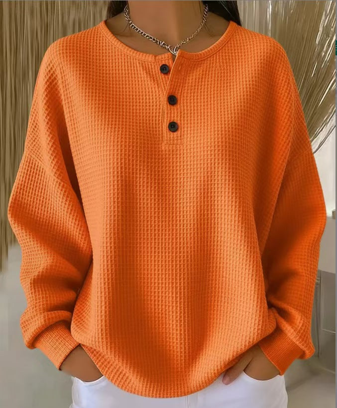 Women's Independent Single Retro Digital Printing Small Turtle Neck Women's T-shirt