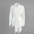 Shirt Summer Vacation Lazy Pure Color Skirts