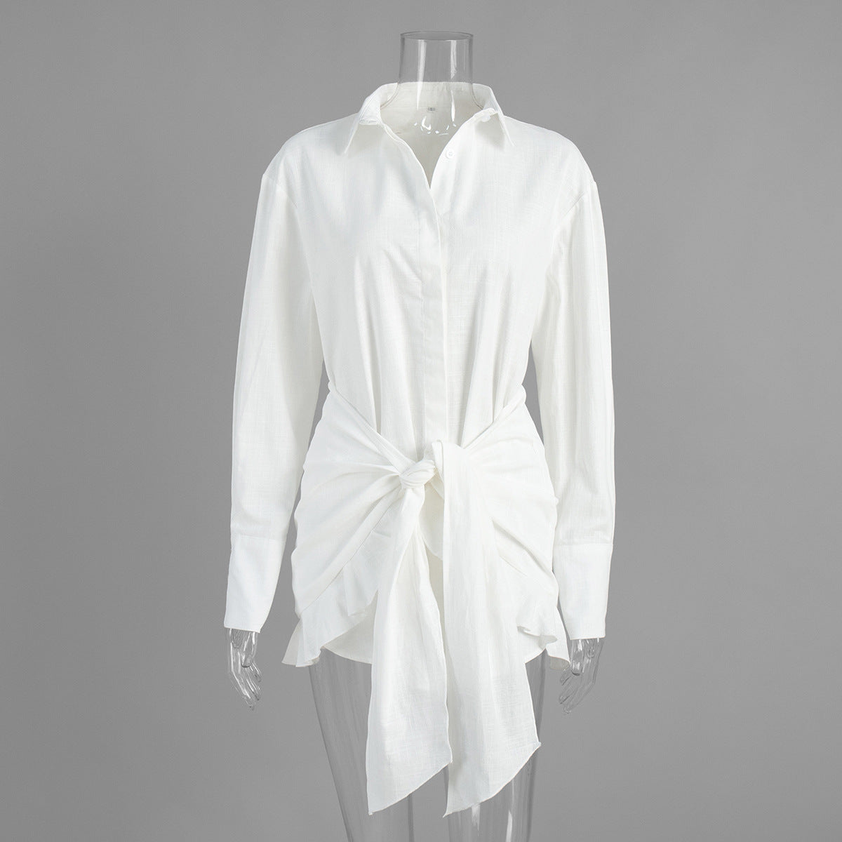 Shirt Summer Vacation Lazy Pure Color Skirts