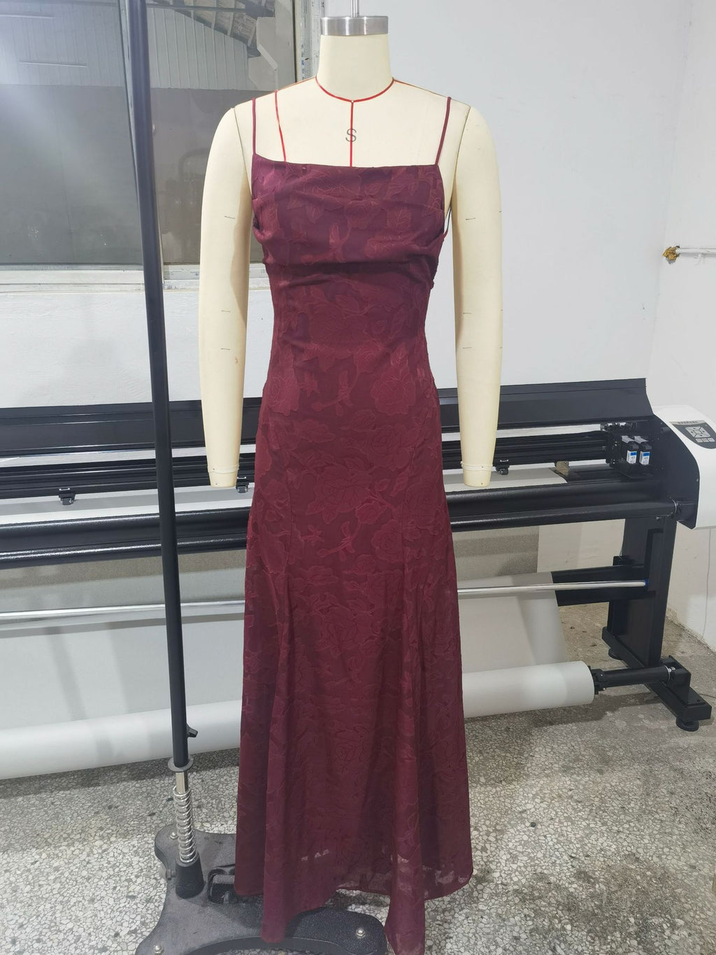Women's Fashion Hot Style Wine Red Sexy Dress