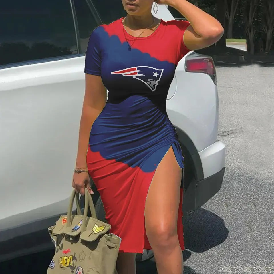 Sexy Slim Fit Long Multicolor Printing One Hot Niche Dress