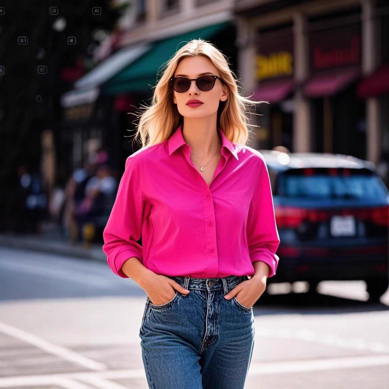 Women's Simple Wear Shirt Long Sleeve Temperament Work Clothes Blouse
