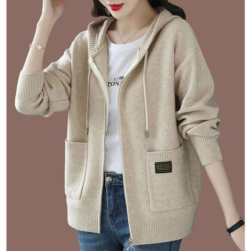 Women's Korean Style Hooded Casual Fashionable Outerwear Coats
