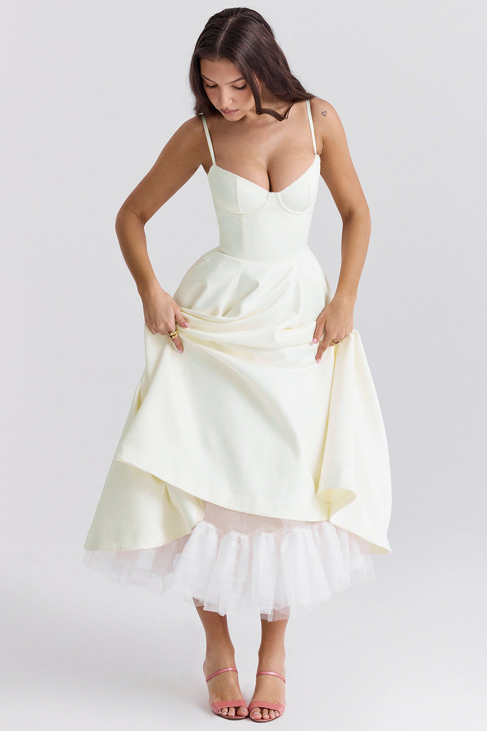 Super Nice Princess French Mesh Large Dress