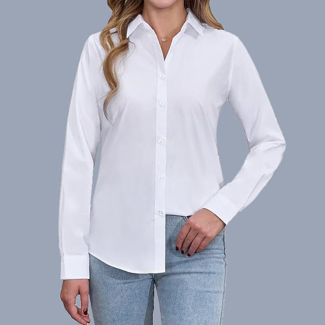 Women's Collar Shirt Loose Fashion Temperament Pure Blouse