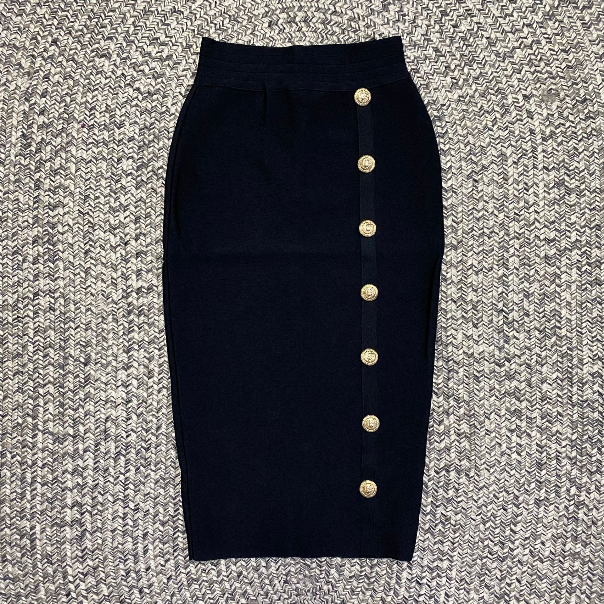 Women's Colors Bandage Sexy Tight Metal Buckle Skirts