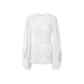 Women's Fashion Casual Pleated Solid Color Long Dress
