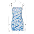 Women's Sweet Style Sexy Bandeau Sheath Tied Dress