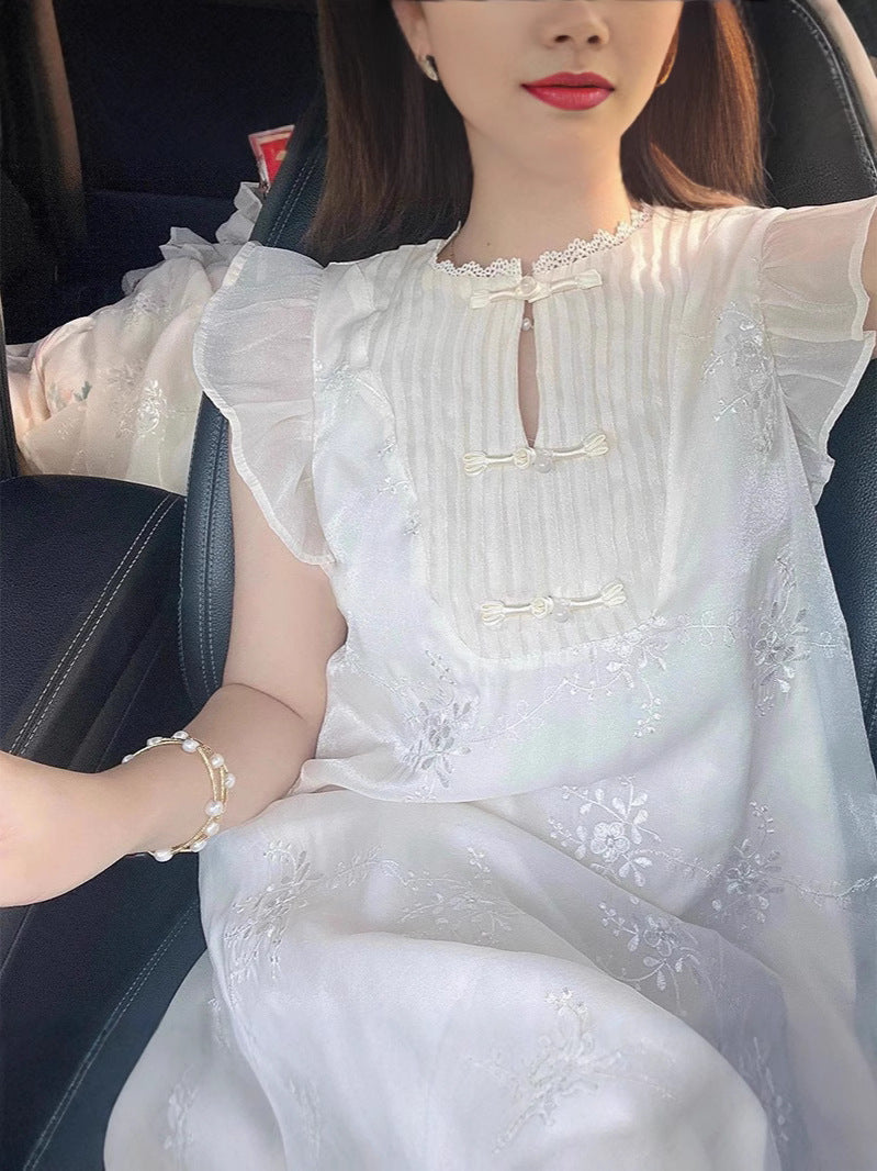 Women's Summer Design Warm Soft Temperament Flying Dress