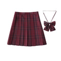 Women's Plaid Pleated Half-length High Waist Plus Size