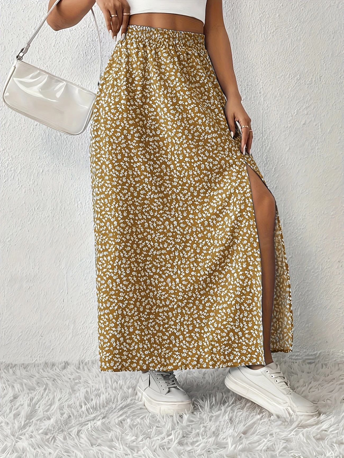 Holiday Oriented Fashion Casual Floral Print Skirt