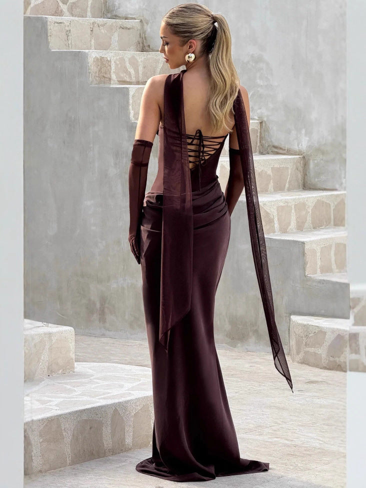 Durable Elegant Graceful Tube Sleeveless Quality Dress