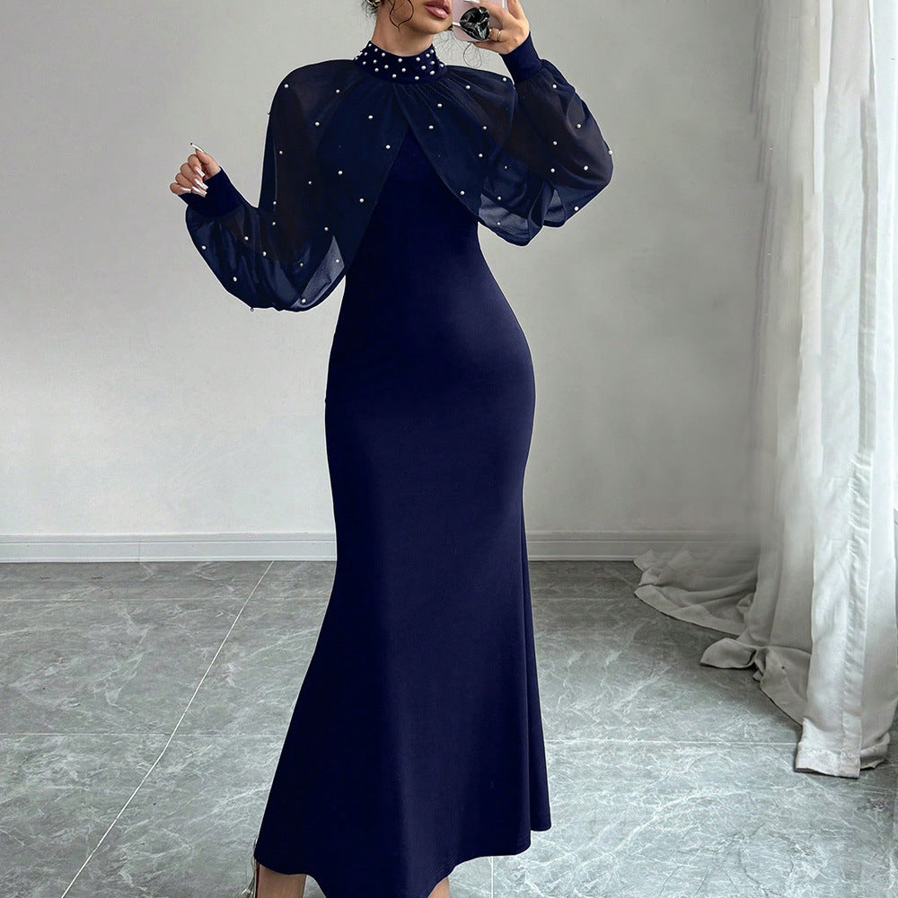 Durable Women's Spring Lace Stitching Hip Dress