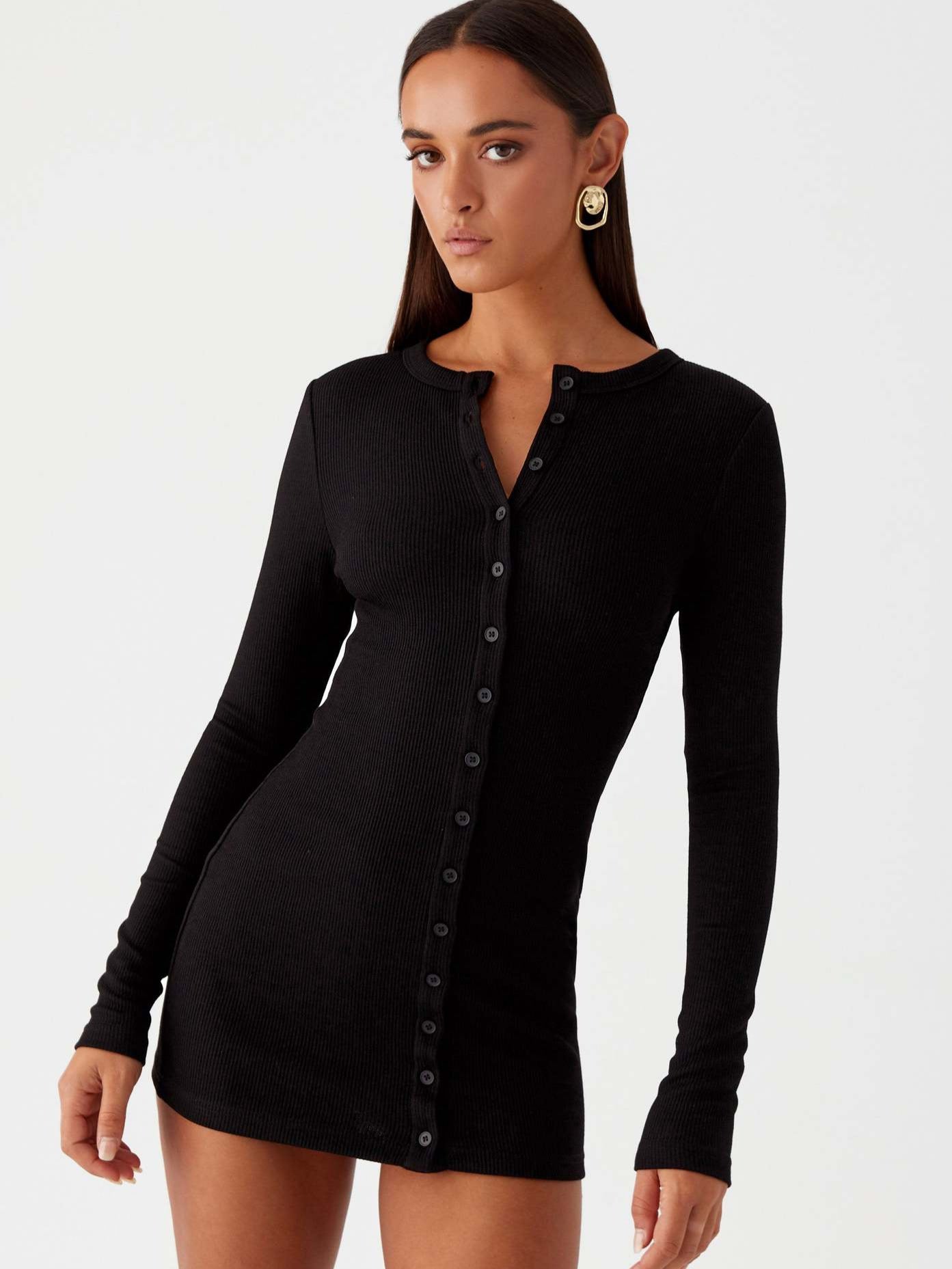 Durable Pure Color Double-breasted Knitted Base Cardigans