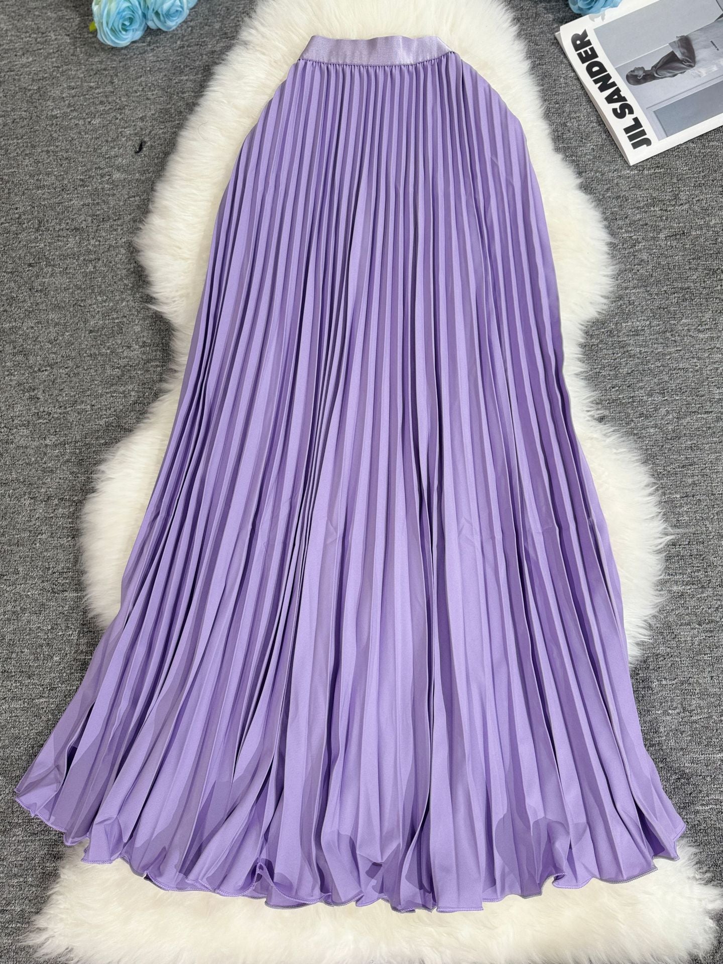 Women's Commute High Waist Slimming A- Line Midi Skirts