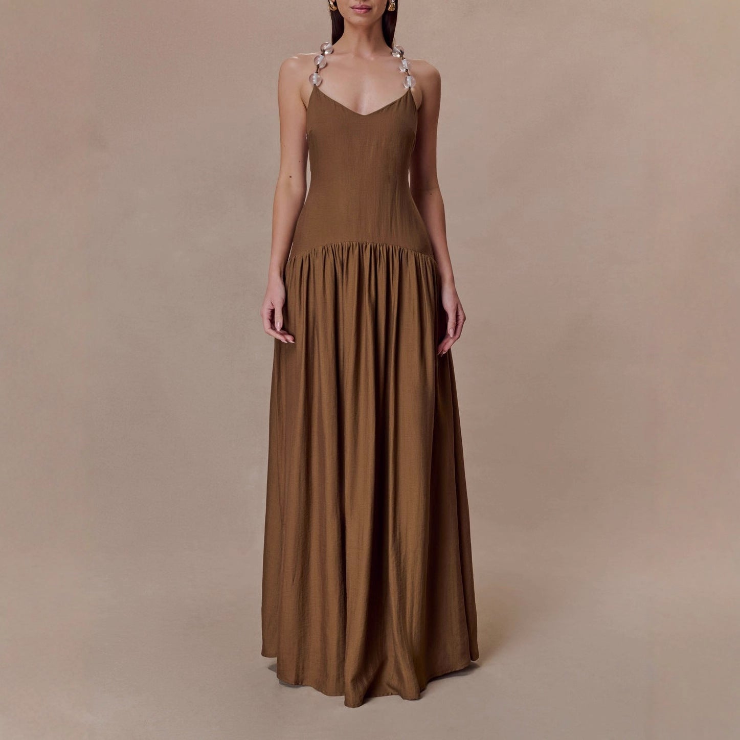 Glamorous Women's Summer Camisole Sexy Pleated Dress