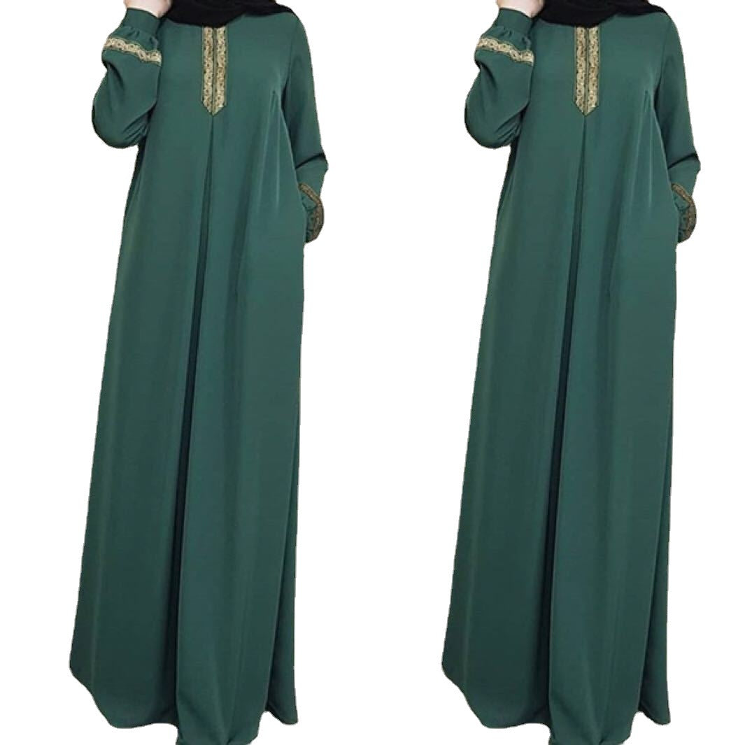 Classic Boutique Ethnic Print Loose Long Dress
