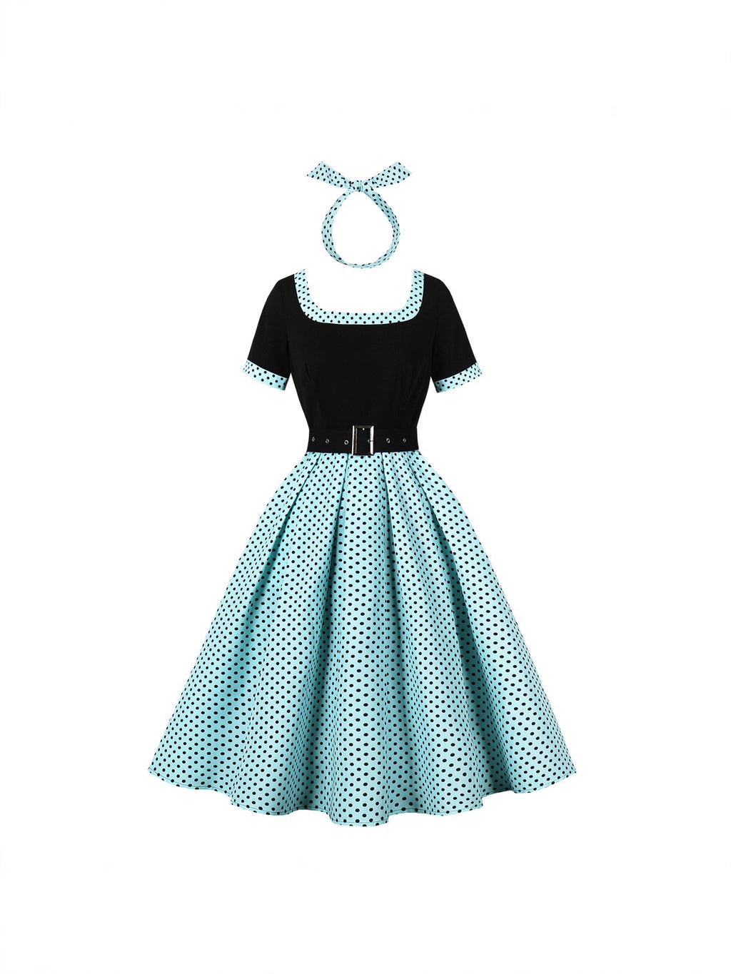 Women's Elegant Retro Party Court Polka Dot Dress
