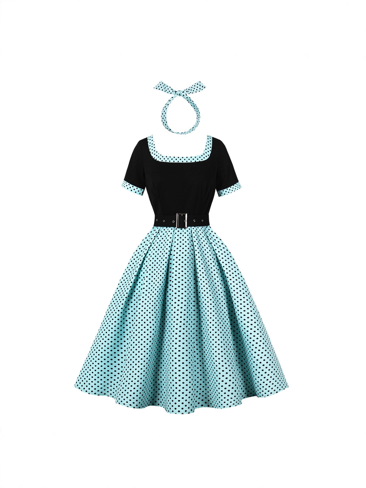 Women's Elegant Retro Party Court Polka Dot Dress