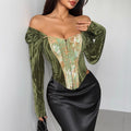 Advanced French Style Bandeau Sexy Monet Women's T-shirt