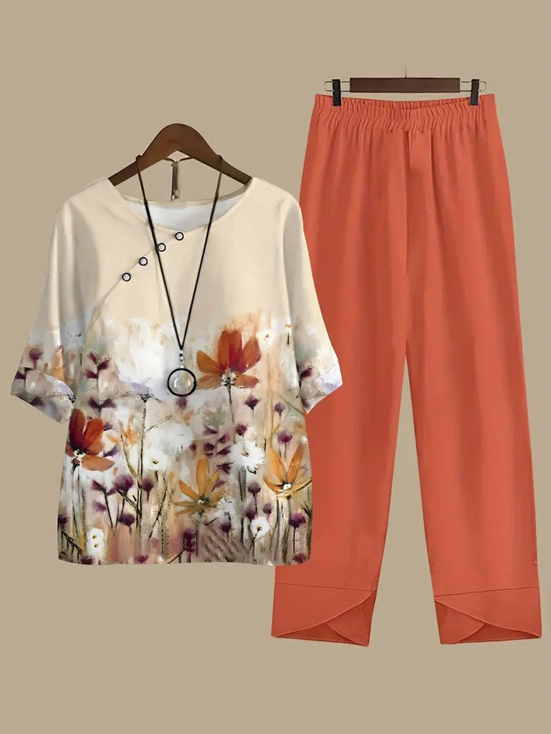 Women's Casual Round Neck Half Sleeve Shirt Women's T-shirt