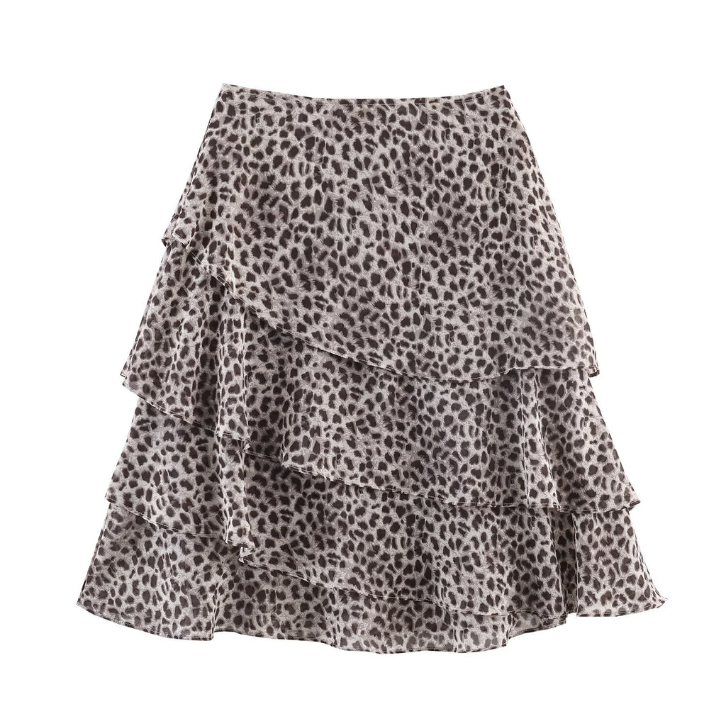 Spring Fashion Draping Irregular Cake Dress A- Skirt