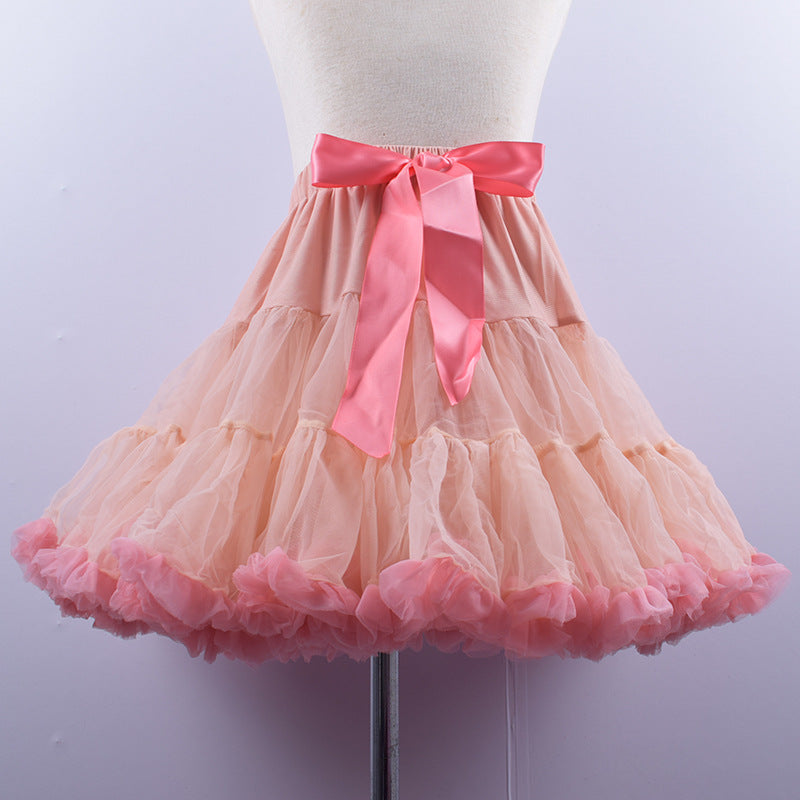 Adult Christmas Tulle Dance Performance Pettiskirt Skirt
