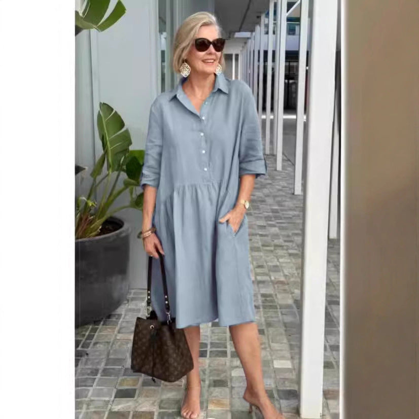 Durable Women's Loose Casual Elegant Commuter Dress