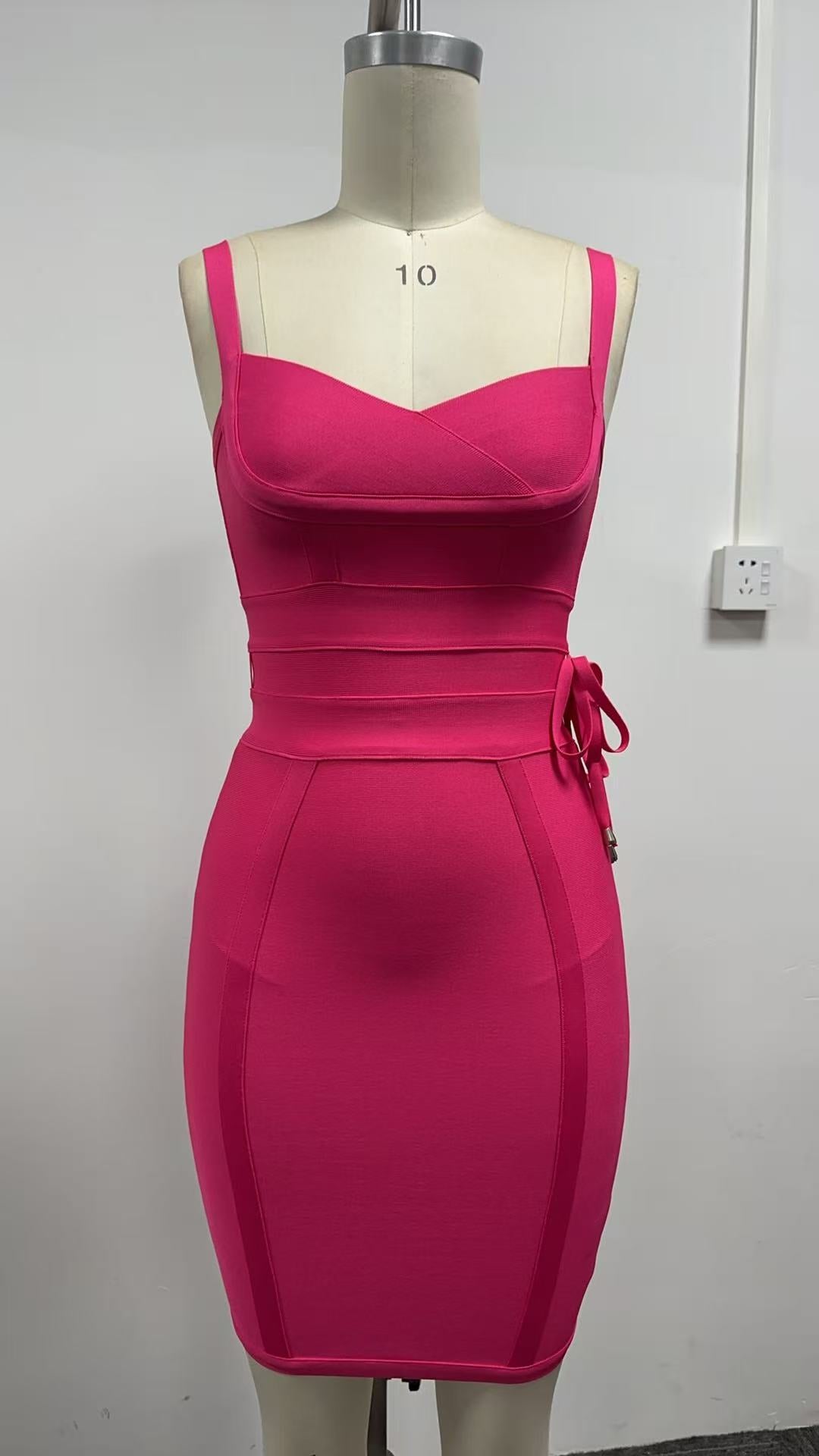 Bandage One-piece Lady's Belt Sexy Sheath Skirts